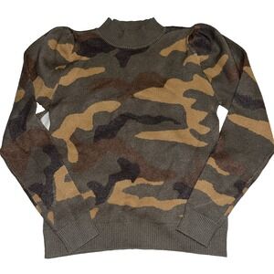 Six Fifty Camouflage Knit Pullover Sweater Small